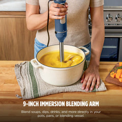 Ninja Power Immersion Blender with Whisk in Deep Navy - Deep Navy