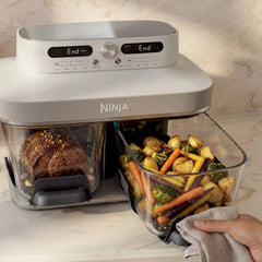 Ninja Crispi DualZone™ Countertop Glass Air Fryer - Cyberspace
