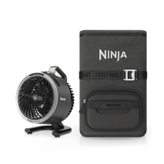 Shark Portable Misting Fan & Ninja 36 Can Backpack Cooler Bundle
