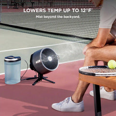 Shark FlexBreeze Pro Mist Indoor & Outdoor Fan in Butter - Charcoal Grey