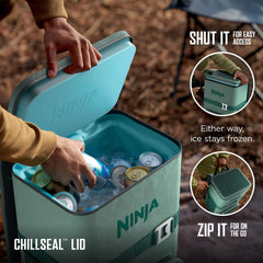 Ninja Outdoor FrostVault™ Go 36-Can Backpack Cooler in Royal Blue - Green