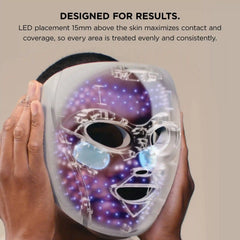 Shark CryoGlow™ LED Face Mask & Charging Stand in Blue
