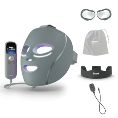 Shark CryoGlow™ LED Face Mask & Charging Stand in Frosted Green