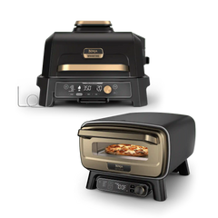 Ninja Woodfire Pro Connect XL Grill & Artisan Pizza Oven Bundle