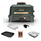 Ninja Woodfire Premium XL BBQ Grill in Green and Gold - Green & Gold