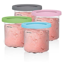 Ninja® CREAMi® Pints 4 Pack, Compatible with NC299AMZ, NC300s & NC350s Series CREAMi® Ice Cream Makers