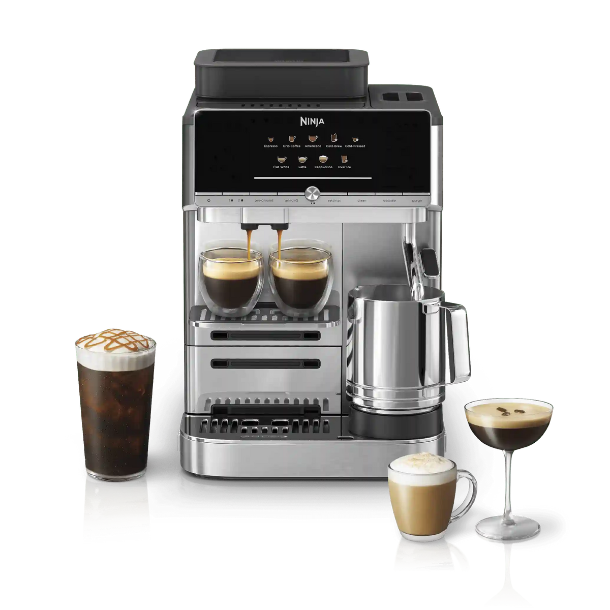 Ninja AutoBarista™ Fully Automatic Espresso Machine in Stainless Steel - Stainless Steel