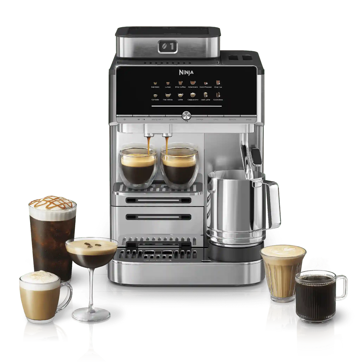 Ninja AutoBarista™ Pro Fully Automatic Espresso Machine in Stainless Steel - Stainless Steel