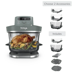 Build Your Own Ninja Crispi Pro Glass Air Fryer in Ash Gray