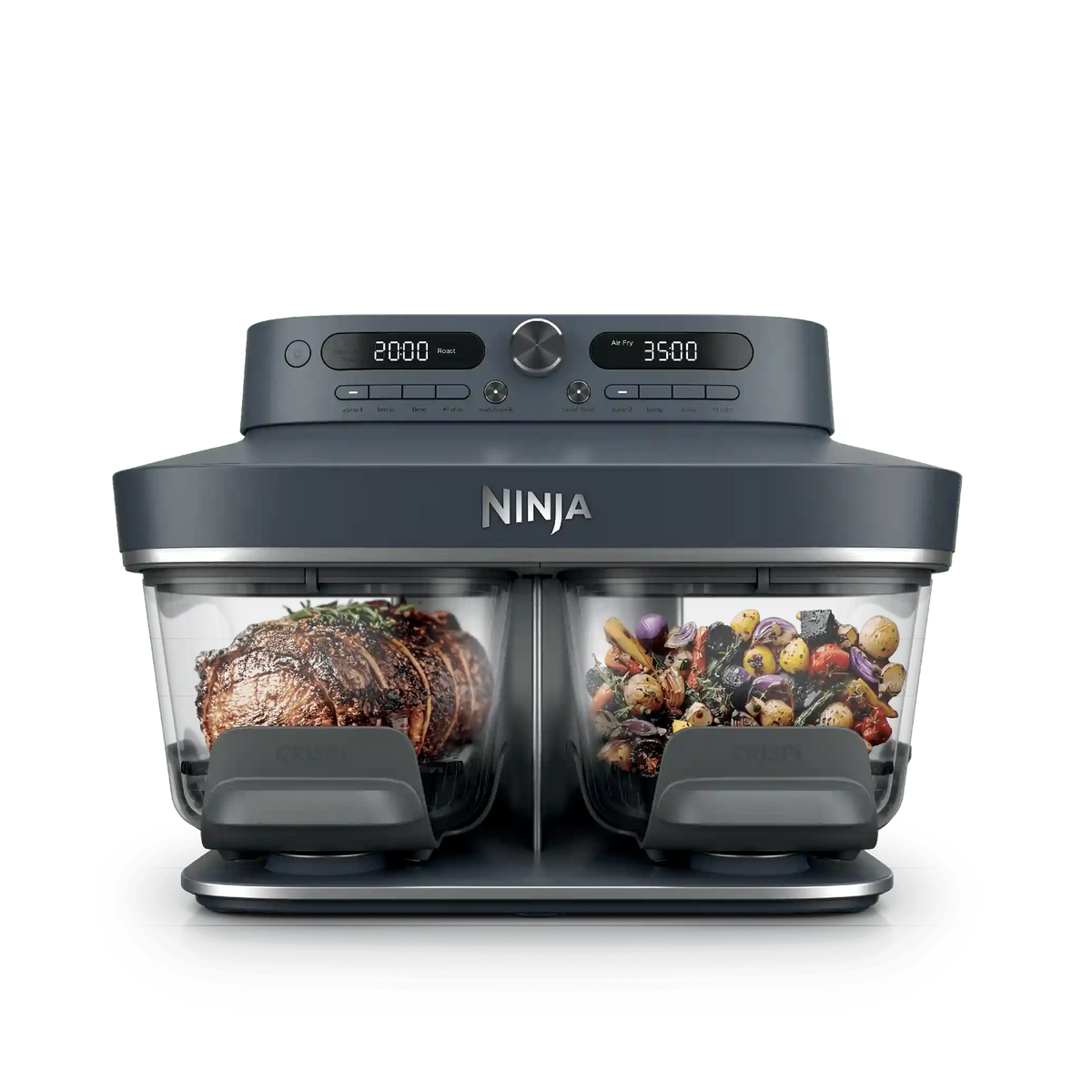 Ninja Crispi DualZone™ Countertop Glass Air Fryer - Cyberspace