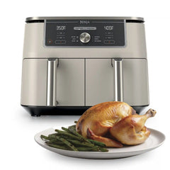 Ninja Foodi XL 10-QT Dual Air Fryer in Stone - Stone and Gold