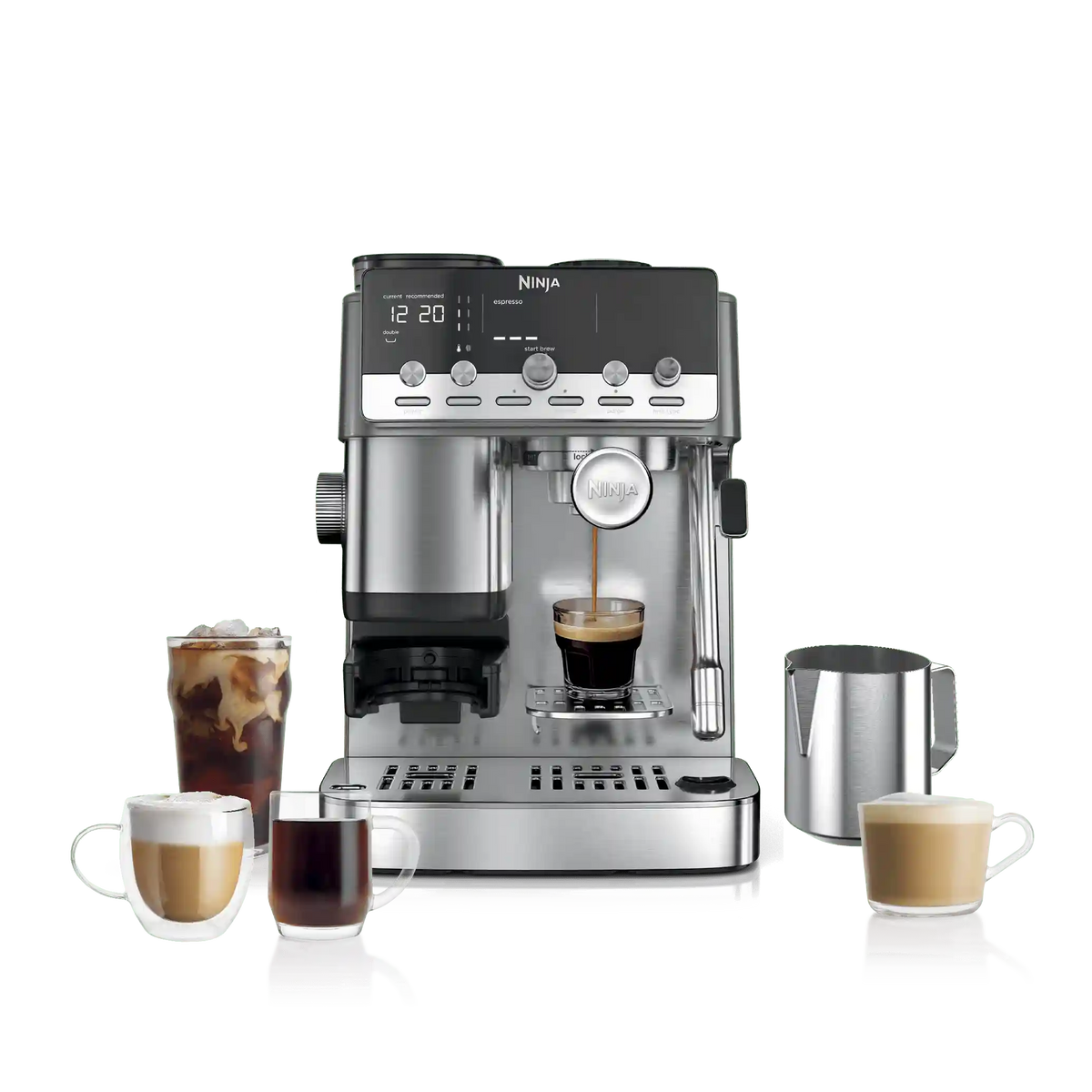 Ninja Luxe™ Café Mini Plus AutoFroth Espresso Machine - Stainless Steel