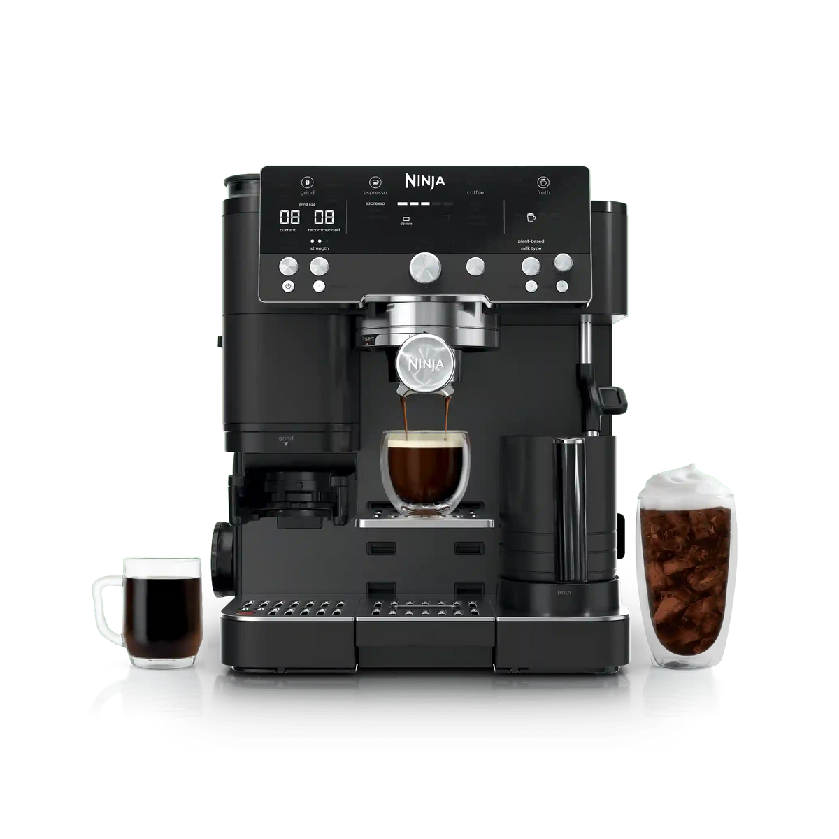 Ninja Luxe™ Café Premier Espresso Machine in Black - Midnight Black