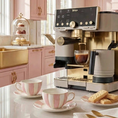 Ninja Luxe™ Café Pro Limited Edition Espresso Machine in Stone & Gold - Stone & Gold