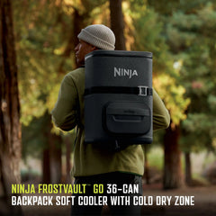 Shark Portable Misting Fan & Ninja 36 Can Backpack Cooler Bundle