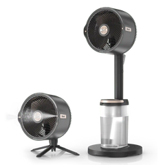 Shark FlexBreeze Pro Mist Indoor & Outdoor Fan in Butter - Charcoal Grey