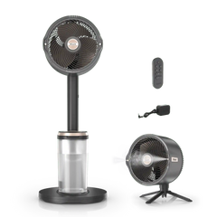 Shark FlexBreeze Pro Mist Indoor & Outdoor Fan in Butter - Charcoal Grey