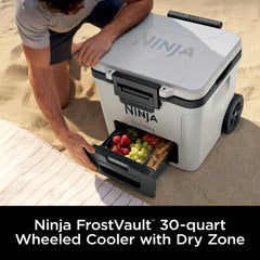 Ninja FrostVault™ 30qt Cooler with Wheels in Navy Blue - Plum