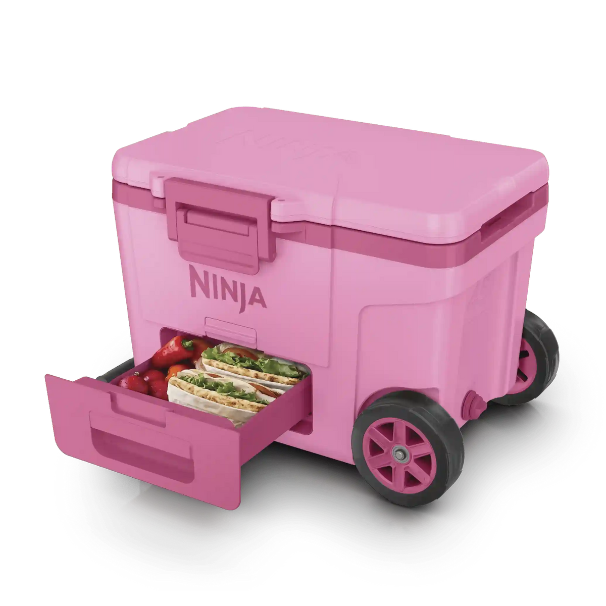 Ninja FrostVault™ 45qt Cooler with Wheels in Charcoal Gray - Pink