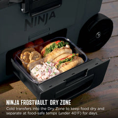 Ninja FrostVault™ 45qt Cooler with Wheels & Accessories in Charcoal Gray