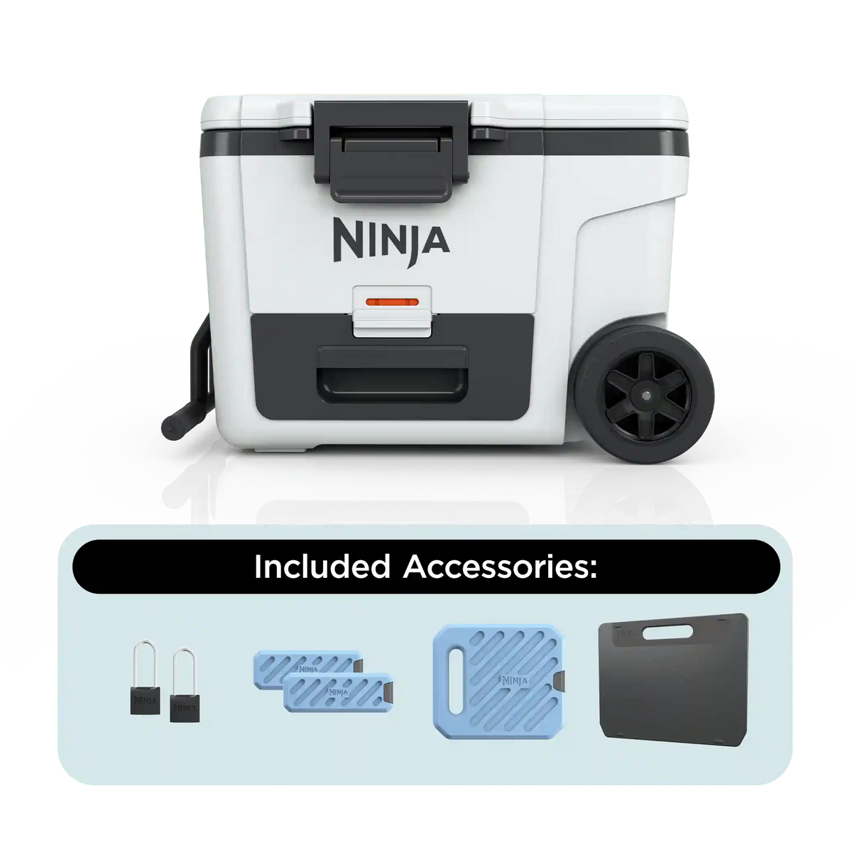Ninja FrostVault™ 45qt Cooler with Wheels & Accessories in Cloud White