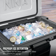 Ninja FrostVault™ 45qt Cooler with Wheels & Accessories in Cloud White