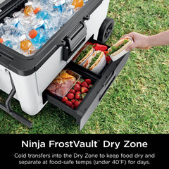 Ninja FrostVault™ 65qt Cooler with Wheels in Cloud White - Cloud White