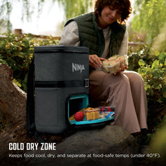 Ninja FrostVault™ 24 Can Backpack Cooler in Yellow - Charcoal Gray