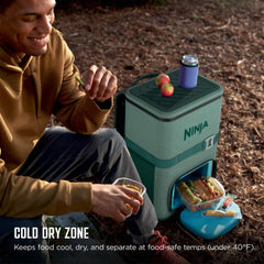 Ninja Outdoor FrostVault™ Go 36-Can Backpack Cooler in Royal Blue - Green