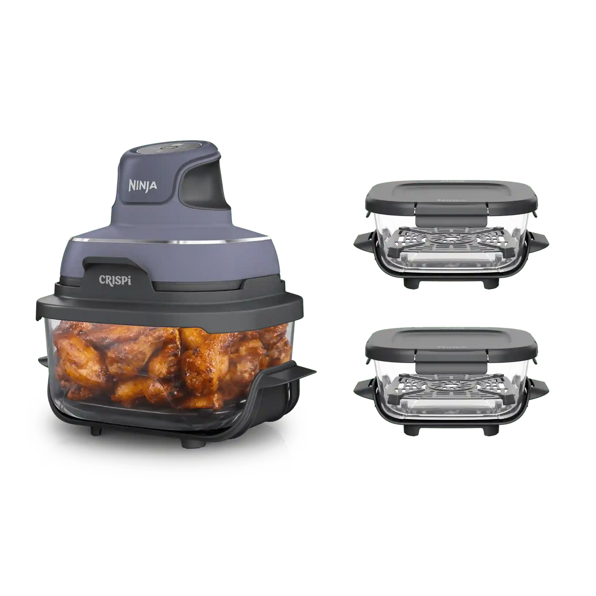 Ninja Crispi Glass Air Fryer with 3 Containers