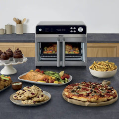 Ninja French Door Air Fryer and Countertop Oven - Stone and Gold