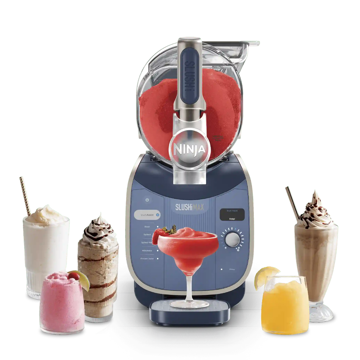 Ninja SLUSHi MAX Slushie Machine in Plum, 12+ Servings - Blue