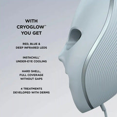 Shark CryoGlow™ LED Face Mask & Charging Stand in Rose Glow