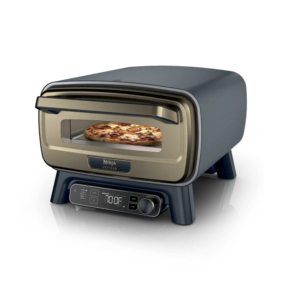 Ninja Artisan™ 5-in-1 Portable Pizza Oven in Blue and Gold - Blue & Gold
