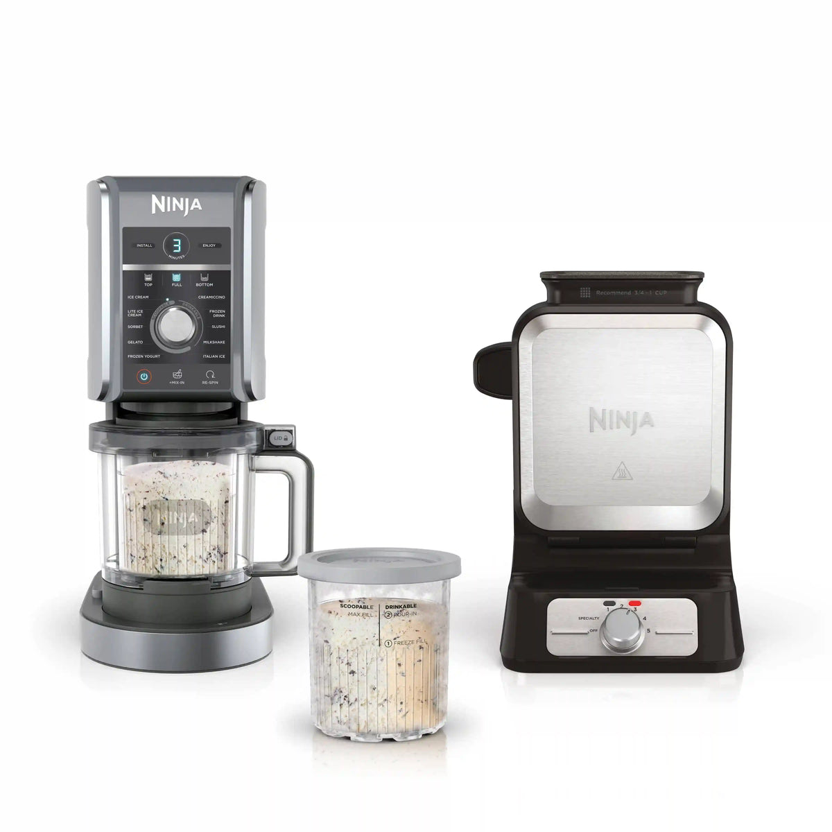 Ninja CREAMi Deluxe 11-in-1 Ice Cream Maker & Waffle Maker