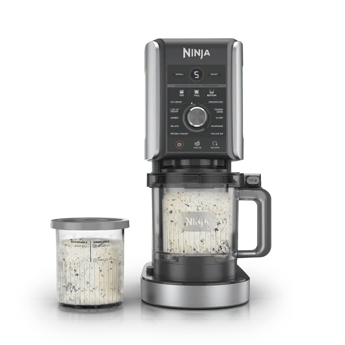 Ninja CREAMi 11-in-1 Ice Cream Maker - Stone Silver