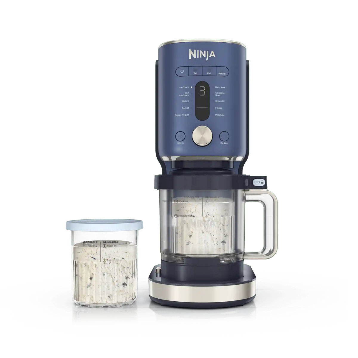 Ninja CREAMi Deluxe 11-in-1 Ice Cream Maker in Navy - Navy
