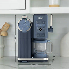 Ninja CREAMi Scoop & Swirl Soft Serve Ice Cream Machine in Navy - Platinum Silver