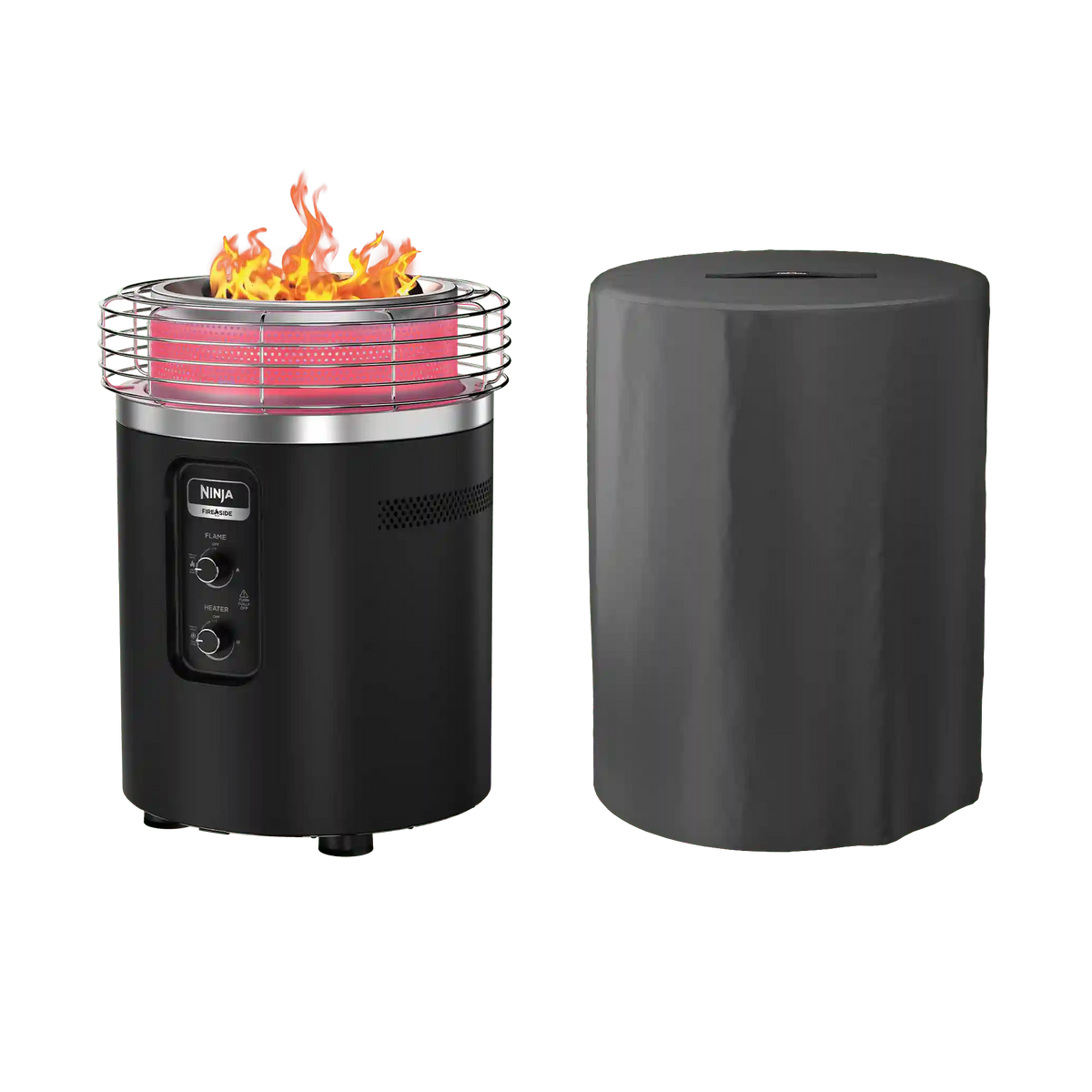 Ninja Fireside360 Outdoor Heater & Fire Pit with Cover Bundle