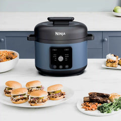 Ninja® HyperHeat™ 9-in-1 Electric Pressure Cooker, 6.5 Qt Multi-Cooker with SimpliServe™ Pot, 1200W, Blue Macaron - Blue Macaron