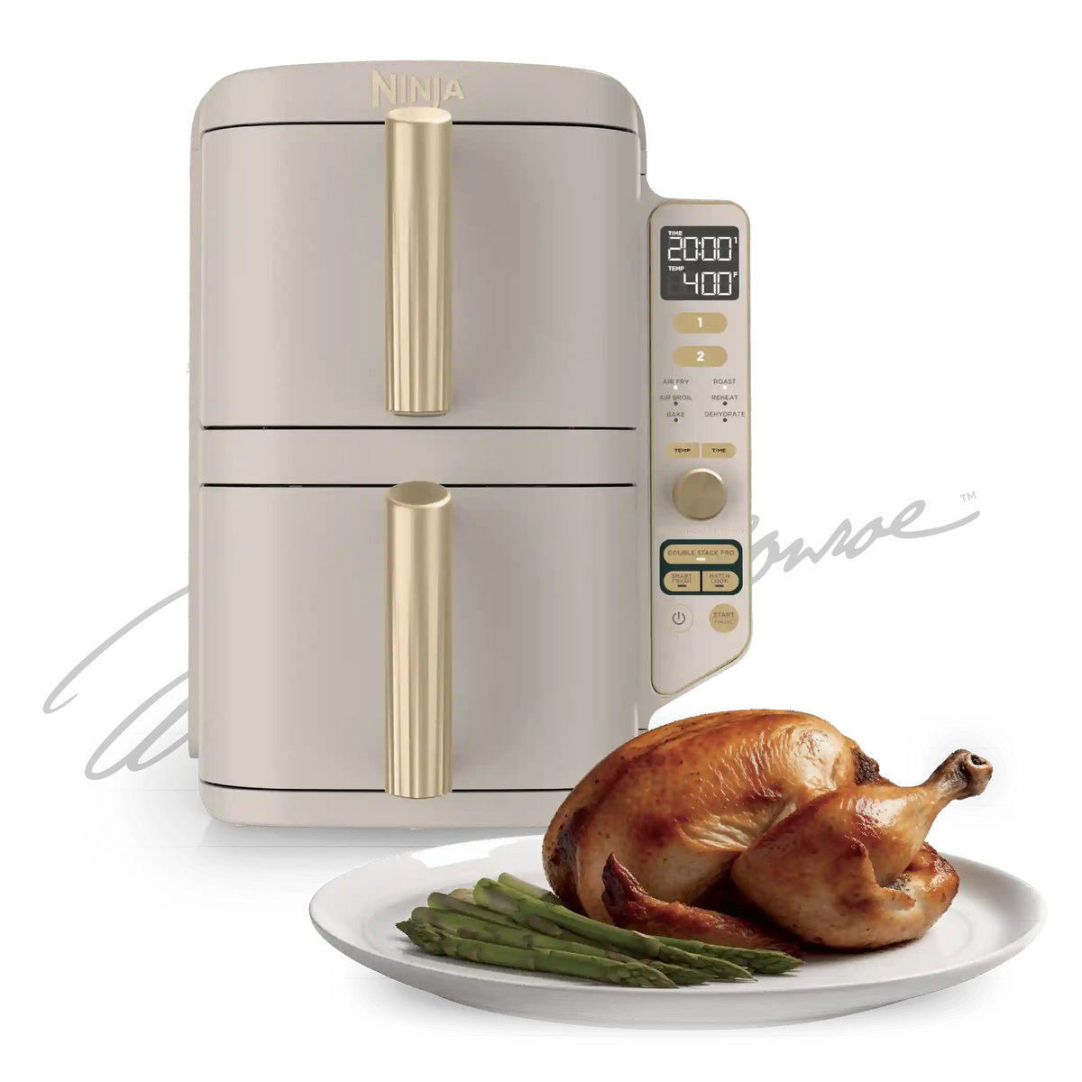 Ninja DoubleStack™ 10-QT Double Air Fryer in Stone Gold - Stone Gold